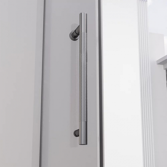 Душевой уголок VECONI Premium Alassio SP GR 130x80 стекло прозрачное, профиль графит
