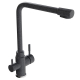 Смеситель для кухни MIXLINE ML-GS13 (309) с подключением к фильтру из нержавеющей стали, тёмно-серый
