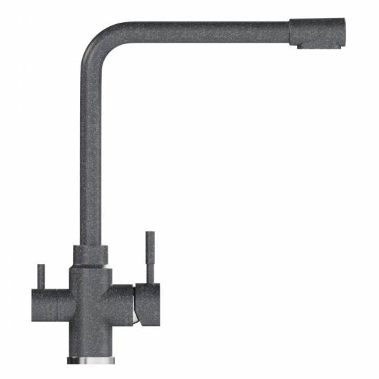 Смеситель для кухни MIXLINE ML-GS13 (309) с подключением к фильтру из нержавеющей стали, тёмно-серый