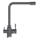 Смеситель для кухни MIXLINE ML-GS13 (309) с подключением к фильтру из нержавеющей стали, тёмно-серый