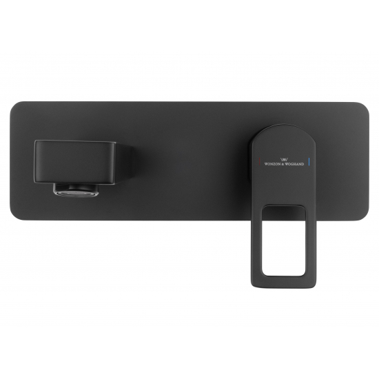 Смеситель для раковины WONZON & WOGHAND Frame WW-88869010-MB С ВНУТРЕННЕЙ ЧАСТЬЮ чёрный матовый 