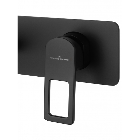 Смеситель для раковины WONZON & WOGHAND Frame WW-88869010-MB С ВНУТРЕННЕЙ ЧАСТЬЮ чёрный матовый 