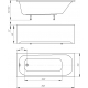 Акриловая ванна АКВАТЕК Лугано LUG150-0000001 150x70 см, без опоры