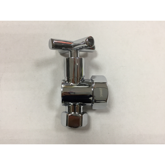 Вентиль запорный для полотенцесушителя SMART 1"х3/4" г-г  SMT8471SCH1005/2 CN угловой, ручка крест