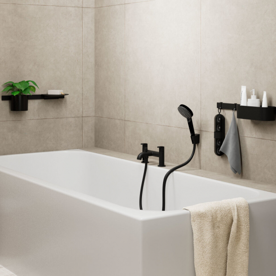 Лейка для душа HANSGROHE Vernis Blend Vario 26270670 чёрный матовый