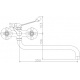 Смеситель для ванны HAIBA HB19-4 HB2619-4 бронза