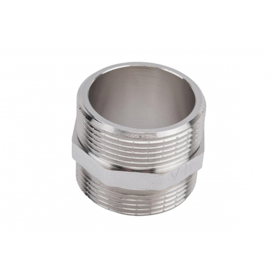 Ниппель резьбовой VALTEC 1 1/2" x 1 1/2" латунный 40 мм VTr.582.N.0008