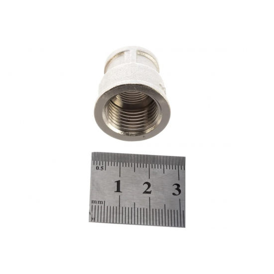 Муфта резьбовая переходная VALTEC 1/2" x 3/8" латунная 15-10 мм VTr.240.N.0403