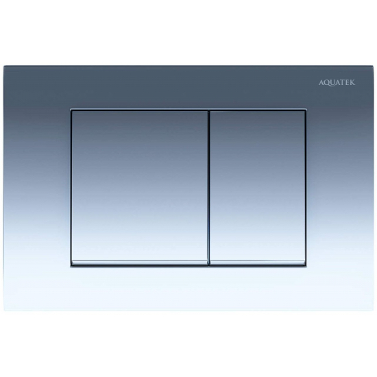 Кнопка для инсталляции AQUATEK PNS-0000002 (001BQ) хром глянец, пневматическая