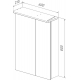 Зеркало-шкаф LEMARK Zenon 60x80, с подсветкой и розеткой