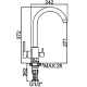 Смеситель для кухни с подключением к фильтру с питьевой водой LEDEME L4255-3