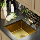 Мойка для кухни врезная подстольная MIXLINE PRO 50Х44 (3,0) с сифоном золото