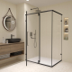 Душевой уголок RGW Classic CL-46B 100x90 стекло прозрачное, профиль чёрный
