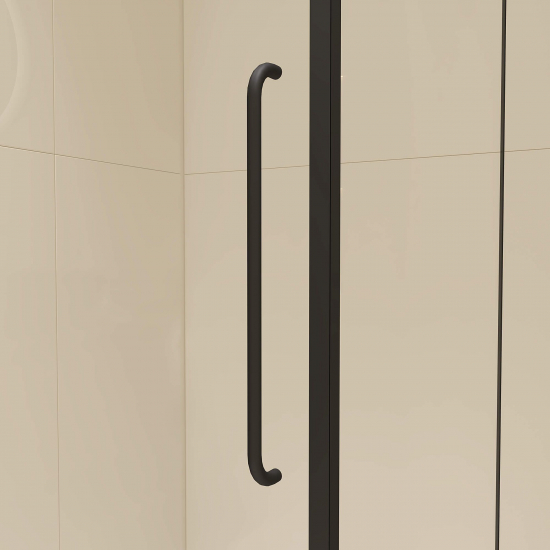 Душевой уголок RGW Classic CL-46B 100x90 стекло прозрачное, профиль чёрный