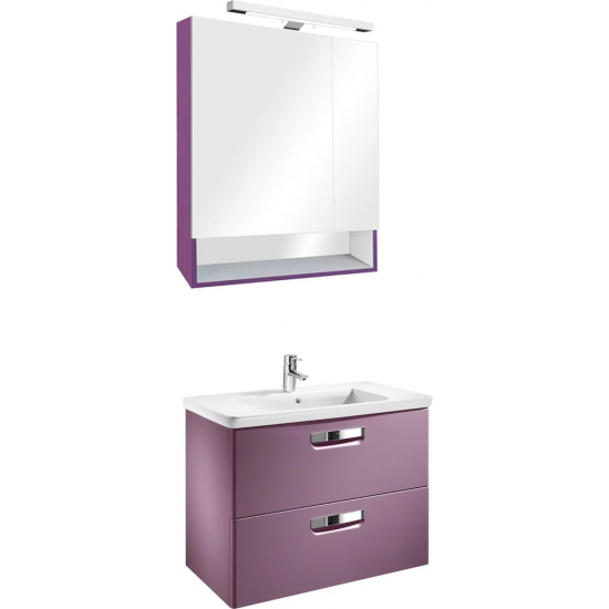 Зеркало-шкаф ROCA Gap 70 фиолетовый, с подсветкой