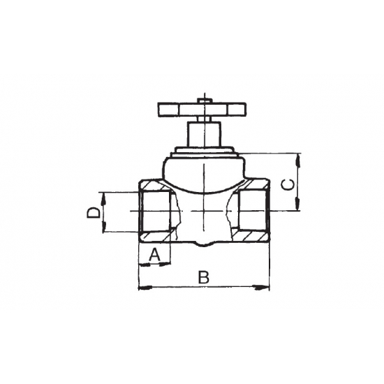 Вентиль полипропиленовый FV-Plast 25 PP-R серый