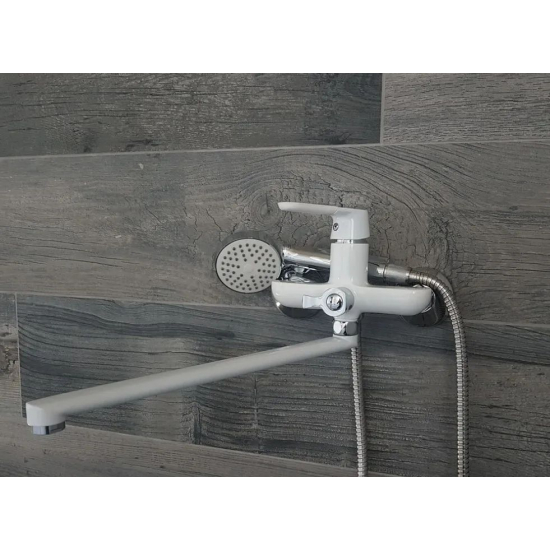 Смеситель для ванны MIXXUS PREMIUM Tiger 006 EURO, белый