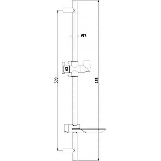 Душевая штанга LEMARK LM8062C хром