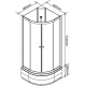 Душевая кабина PARLY Bianco Эконом EBM921NR 90x90x200 без крыши, монтаж без силикона