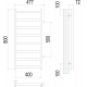 Полотенцесушитель водяной TERMINUS Аврора П8 400x800 с боковым подключением 500