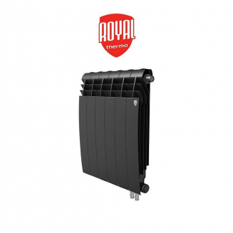 Радиатор биметаллический ROYAL THERMO BiLiner Noir Sable 500/87 VR  6 секций