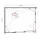 Душевой уголок BelBagno LUCE-AH-22-150/120-C-Cr стекло прозрачное, профиль хром