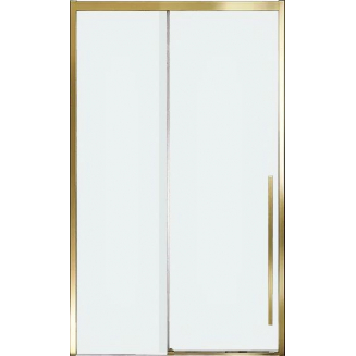 Душевая дверь в нишу VECONI Premium Trento PTD-30G 150x200 стекло прозрачное, профиль золотой