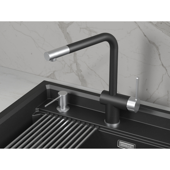 Смеситель для кухни GRANULA 5017 шварц