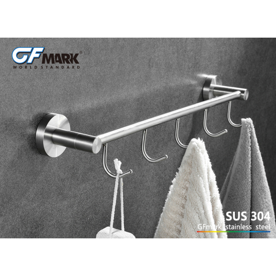 Крючок GFmark GF-80206 с 5 крючками прямая нержавеющая сталь