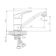 Смеситель для раковины DECOROOM DR21012 хром