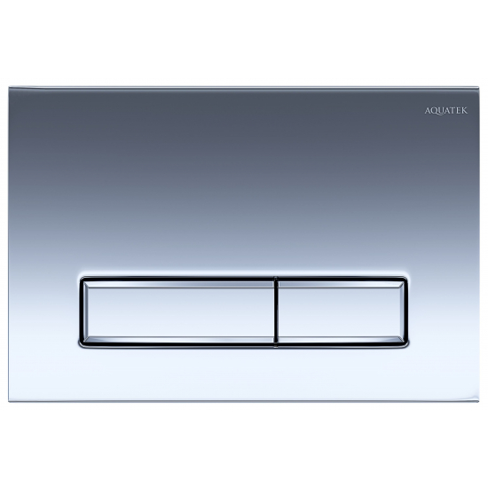 Кнопка для инсталляции AQUATEK KDI-0000023 Slim (009B) хром глянец, клавиши прямоугольные