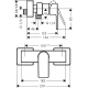 Смеситель для душа HANSGROHE Vernis Shape 71650670 чёрный матовый