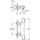 Смеситель для душа GROHE Grohtherm 1000 New 34143003 с термостатом, хром