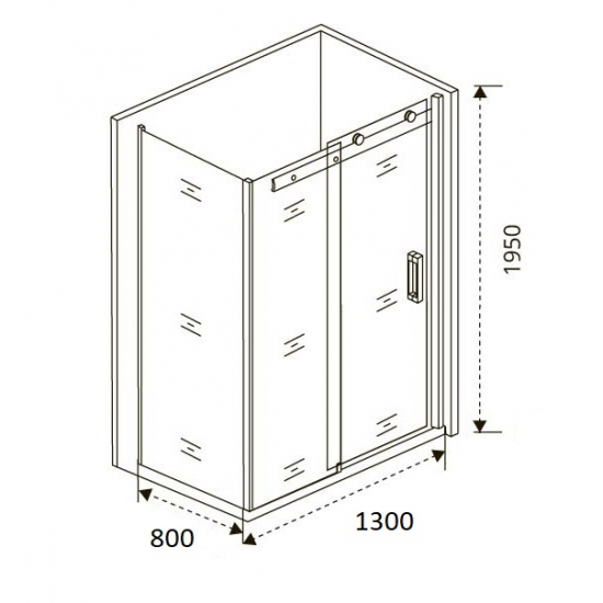 Душевой уголок BAS Good Door Altair WTW + SP 130x80x195 стекло прозрачное, профиль хром