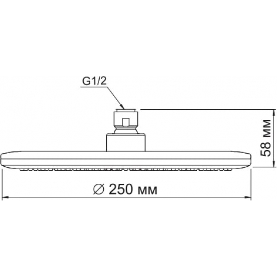 Верхний душ WasserKRAFT A030