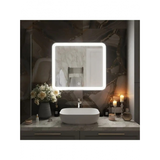 Зеркало MIXLINE Адриана 800x700 с LED подсветкой