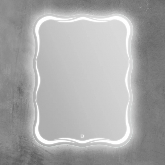 Зеркало BELBAGNO SPC-OND-600-800-LED-TCH с подсветкой, сенсорным выключателем