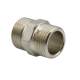 Ниппель резьбовой VRT 1/2" x 1/2" латунный 15 мм, никель 