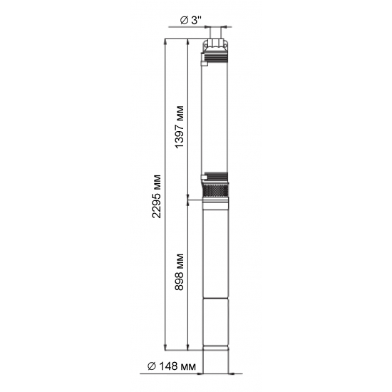 Погружной насос UNIPUMP ЭЦВ 6-36-107