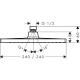 Верхний душ HANSGROHE Crometta E 240 1jet 26726670 черный матовый