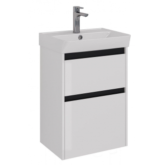 Тумба для комплекта LEMARK Combi 50, 2 ящика, белая, под раковину Neon 50