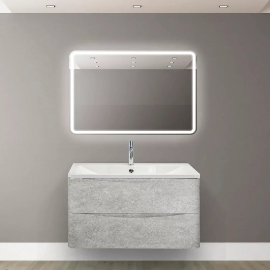 Зеркало BELBAGNO SPC-MAR-900-600-LED-BTN с подсветкой