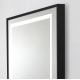 Зеркало BELBAGNO Kraft SPC-KRAFT-885-785-TCH-WARM-NERO черное, с подсветкой и подогревом