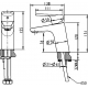Смеситель для раковины BRAVAT Line F15299C-1 хром