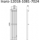 Полотенцесушитель электрический МАРГРОИД Inaro профильный Inaro-120х18, графитовый серый