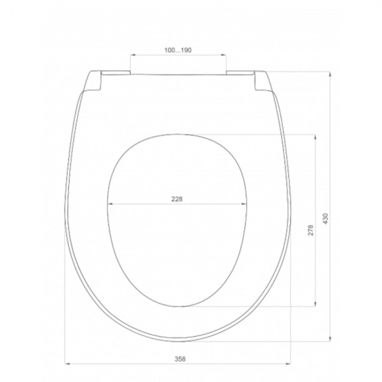 Сиденье для унитаза SANTEK Бореаль 1WH501546 для подвесной чаши, дюропласт