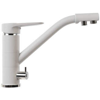 Смеситель для кухни MIXLINE ML-GS05 (331) с подключением к фильтру, белый