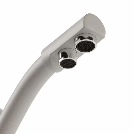 Смеситель для кухни MIXLINE ML-GS05 (331) с подключением к фильтру, белый