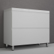 Тумба с раковиной STYLE LINE Манхэттен 100 Plus белый, раковина Asti 100 белая