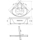 Акриловая ванна ТРИТОН Сабина 160x160 угловая, с каркасом, и гидроммасажем